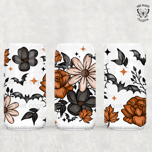 Fall Bat Florals - Full Wrap