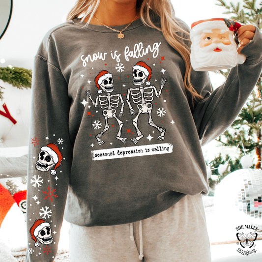 Snow Is Falling Skellies Pair - with sleeves