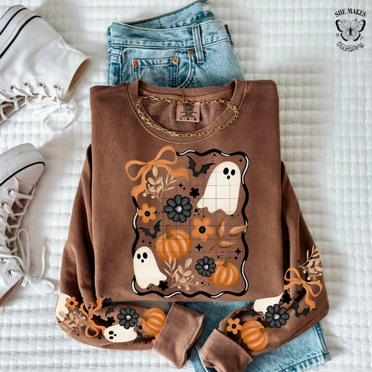 Fall Orange and Black Frame - with sleeves