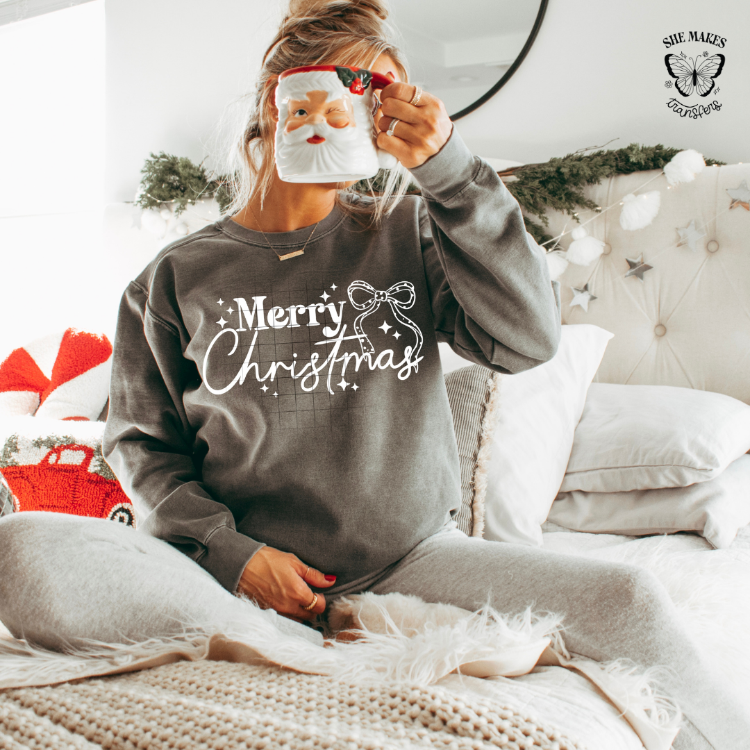 White Merry Christmas Minimalist