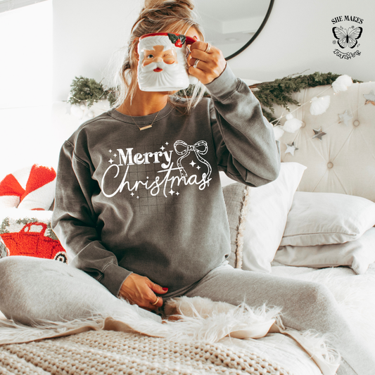 White Merry Christmas Minimalist