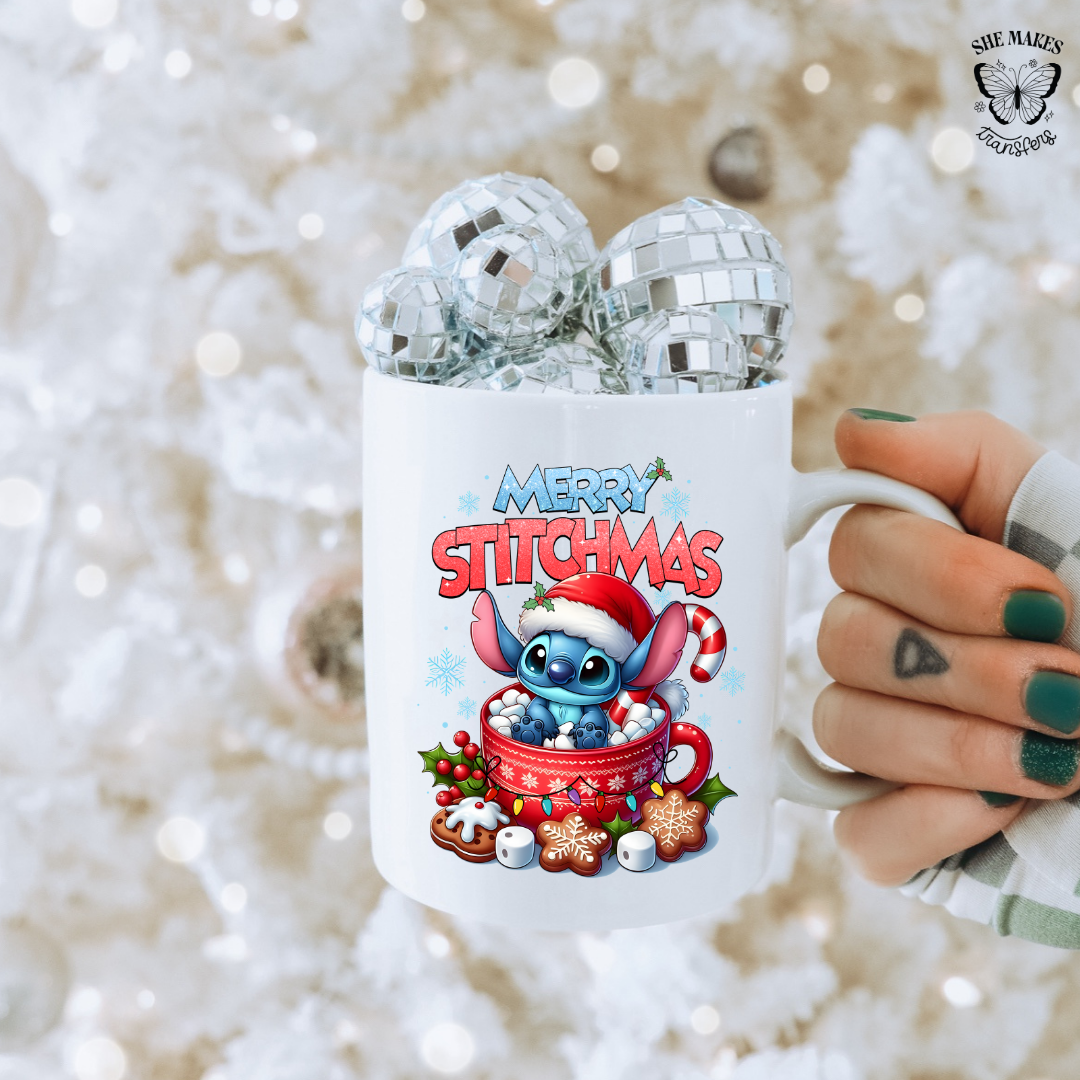 Little Blue Cocoa Monster - cup decal
