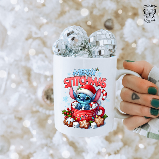 Little Blue Cocoa Monster - cup decal