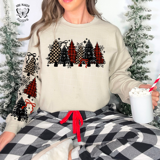Decorated Trees Row - with sleeves