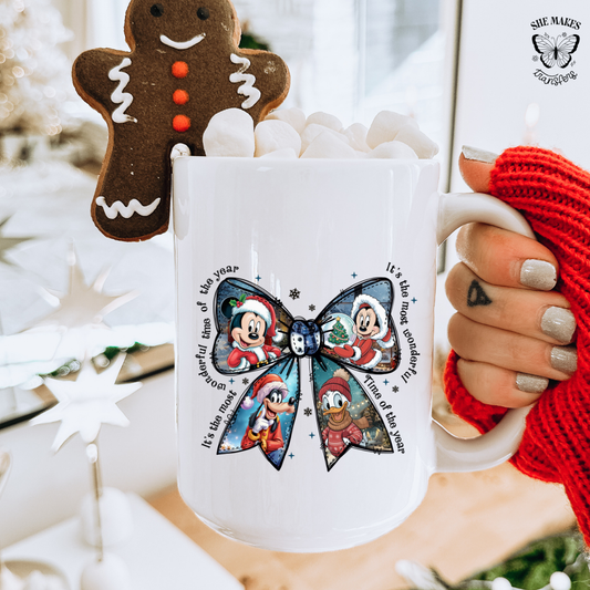Wonderful Time Bow - cup decal