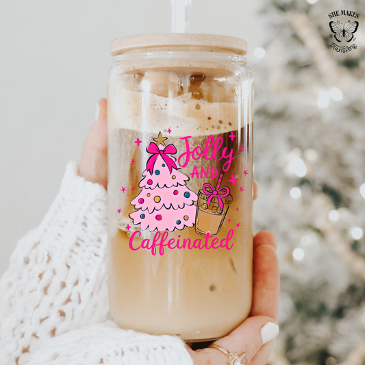 Jolly and Caffeinated - cup decal