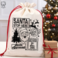 Santa Stop Here - Black
