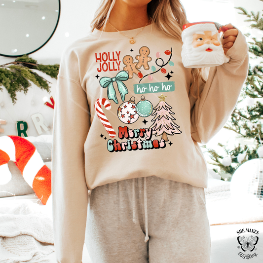 Light Green Christmas Collage
