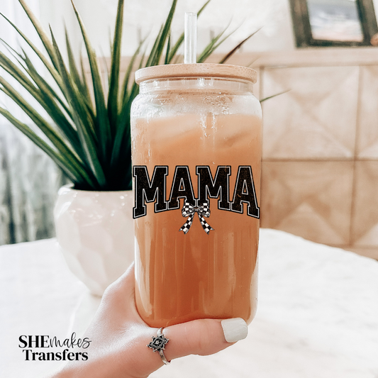 Varsity Mama Coquette cup decal