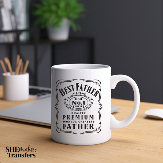 Best Father cup decal