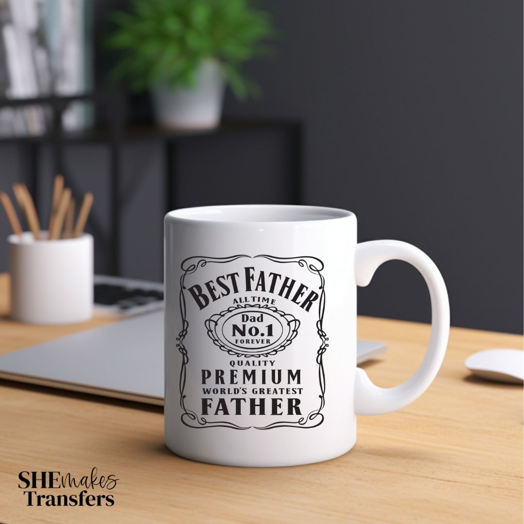 Best Father cup decal