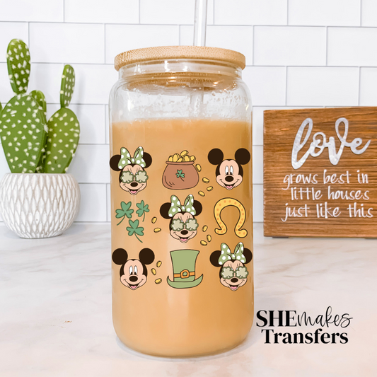 Mouse Ears St. Patrick’s Day cup decal