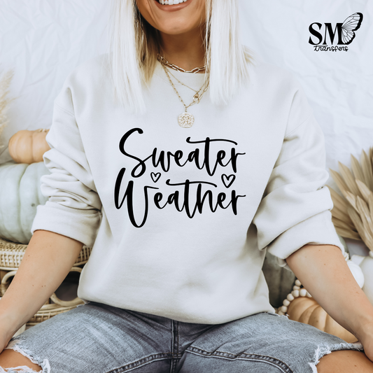 Sweater Weather Minimal Hearts
