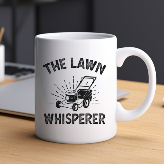 Lawn whisperer cup decal