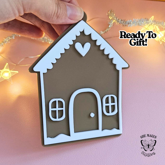 Gingerbread House Ornament Blank