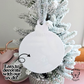 White Round Ornament Blank