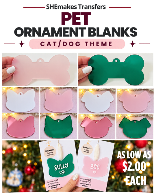 10 Ornament Blanks - Pet Themed (Mystery Pack)