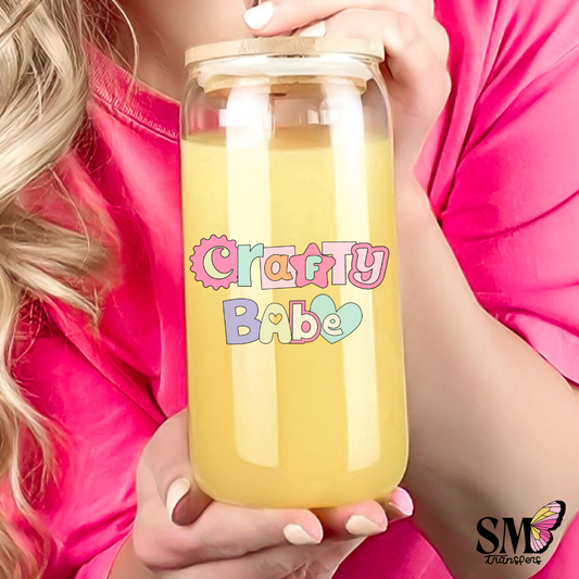 Crafty babe cup decal