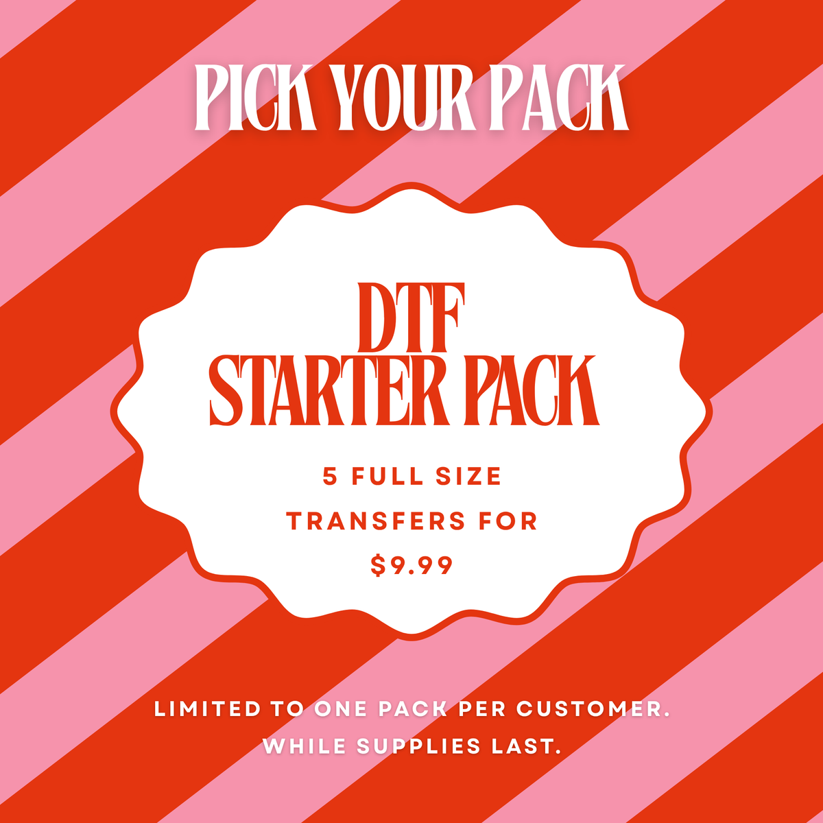 DTF Starter Bundle Steal - APPLY CODE FOR $9.99