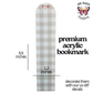 Brown Checkered - Bookmark Blank