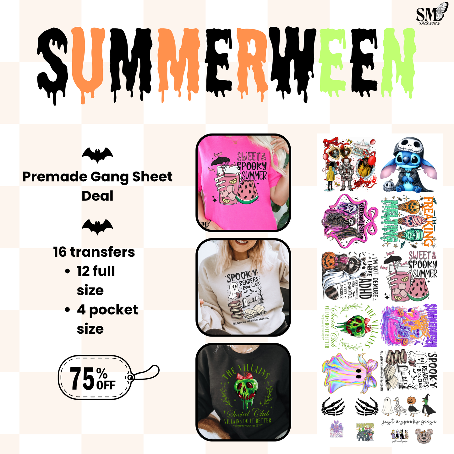 Summerween - Premade Gang Sheet Deal