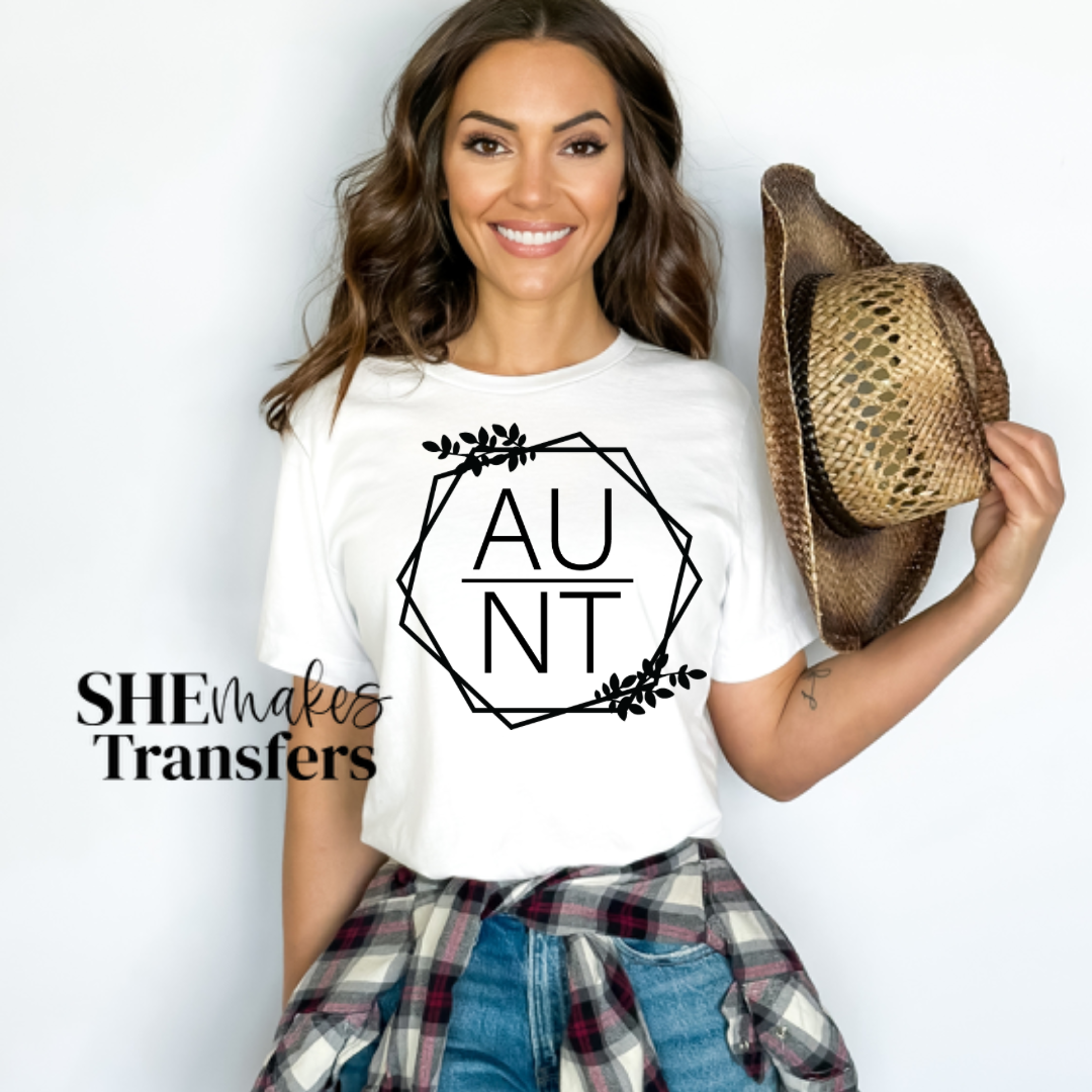 Aunt - black font – SHEmakes Transfers