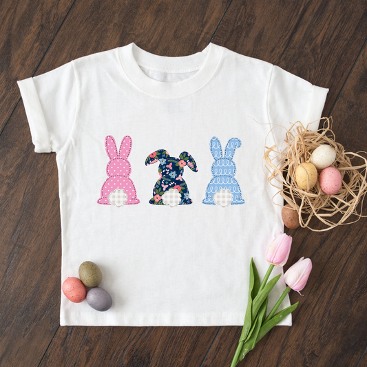 Girl Stitched Bunnies