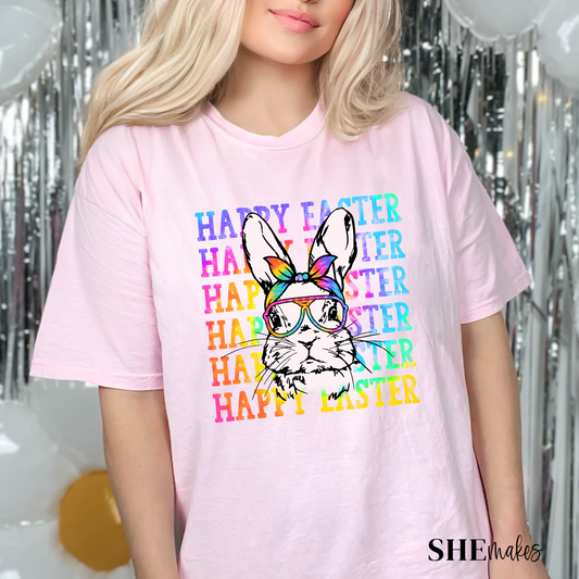 Happy Easter Colourful Bunny