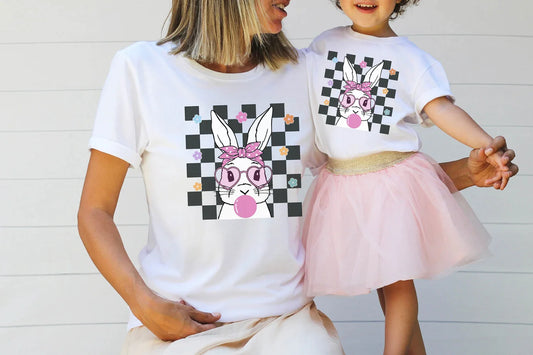 Bubble Gum Retro Bunny